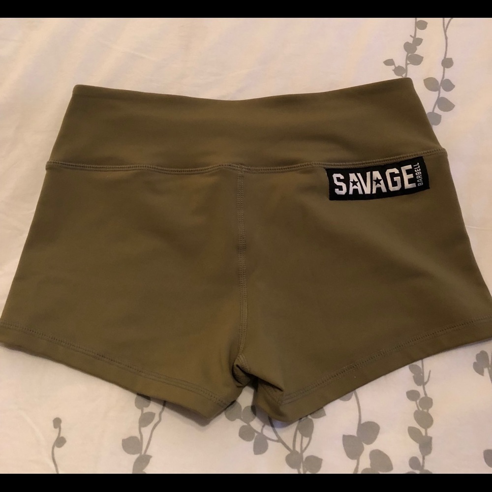 Savage Barbell Army Booty Shorts - Worn once!